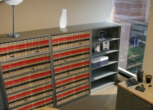 Book or File Shelving/bookcase cabinet with law books